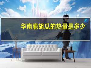 华南 脆胡瓜的热量是多少