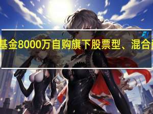 华商基金8000万自购旗下股票型、混合型公募基金