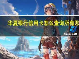 华夏银行信用卡怎么查询所有账单（华夏银行信用卡账单交易明细怎么查询）