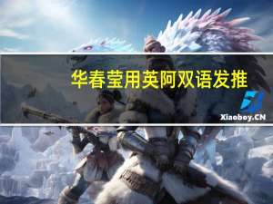 华春莹用英阿双语发推：上海曾庇护2万犹太难民过去的悲剧不应再重现