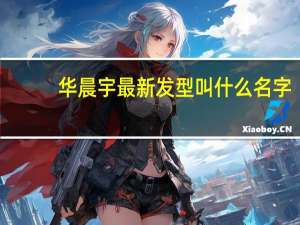 华晨宇最新发型叫什么名字（华晨宇发型叫什么）