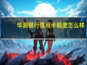 华润银行信用卡额度怎么样