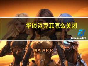 华硕迈克菲怎么关闭