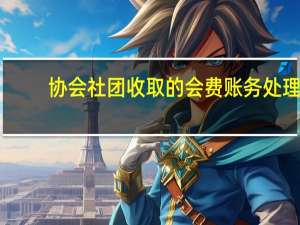 协会社团收取的会费账务处理，