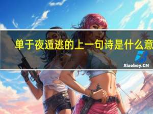 单于夜遁逃的上一句诗是什么意思（单于夜循逃）