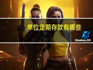 单位定期存款有哪些（单位定期存款是什么意思）