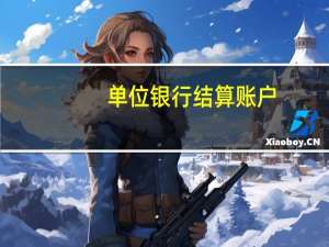 单位银行结算账户