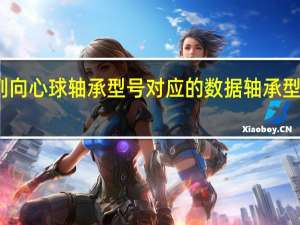 单列向心球轴承型号对应的数据 轴承型号对照表
