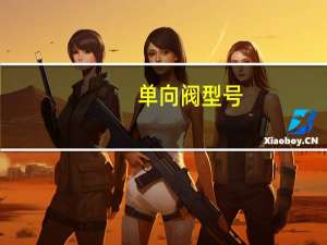 单向阀型号