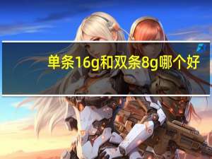 单条16g和双条8g哪个好