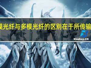 单模光纤与多模光纤的区别在于所传输光的颜色