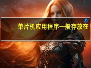单片机应用程序一般存放在