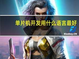 单片机开发用什么语言最好