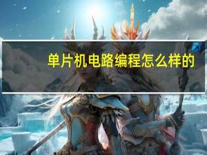 单片机电路编程怎么样的