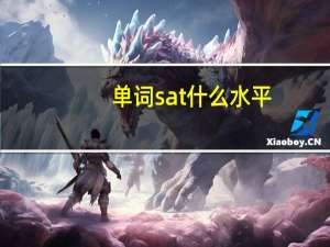 单词sat什么水平