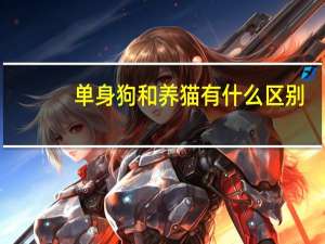 单身狗和养猫有什么区别