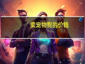 卖宠物狗的价钱