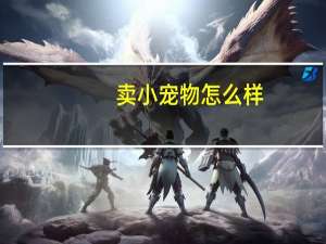 卖小宠物怎么样