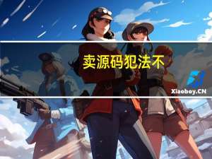 卖源码犯法不