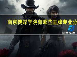 南京传媒学院有哪些王牌专业分享