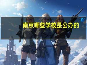 南京哪些学校是公办的