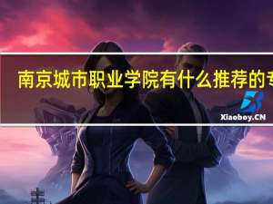 南京城市职业学院有什么推荐的专业