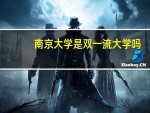 南京大学是双一流大学吗