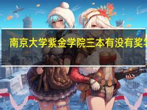 南京大学紫金学院三本有没有奖学金，具