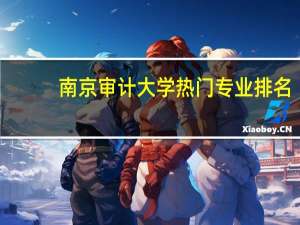 南京审计大学热门专业排名