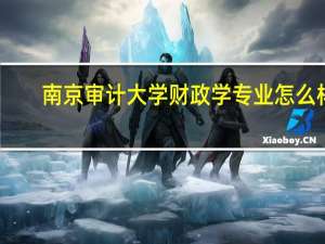 南京审计大学财政学专业怎么样