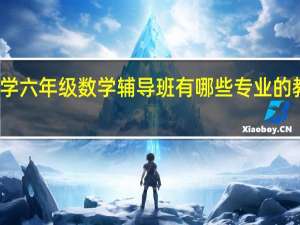 南京小学六年级数学辅导班有哪些 专业的教育机构推荐