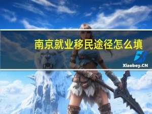 南京就业移民途径怎么填