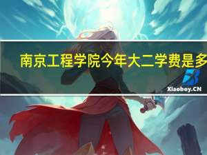 南京工程学院今年大二学费是多少