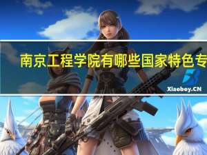 南京工程学院有哪些国家特色专业