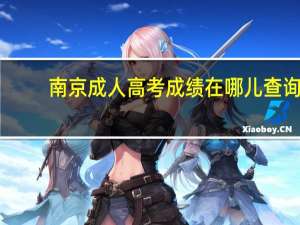 南京成人高考成绩在哪儿查询