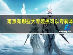 南京有哪些大专院校可以专转本的