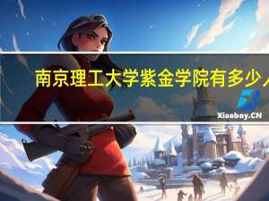 南京理工大学紫金学院有多少人