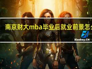 南京财大mba毕业后就业前景怎么样