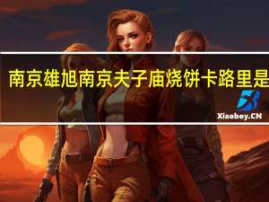南京雄旭 南京夫子庙烧饼卡路里是多少