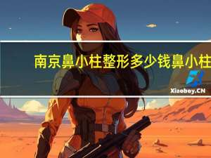 南京鼻小柱整形多少钱 鼻小柱是什么