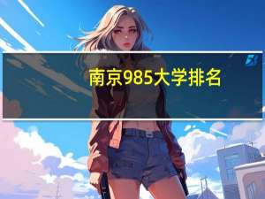 南京985大学排名