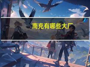 南充有哪些大厂