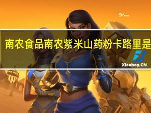 南农食品 南农紫米山药粉卡路里是多少