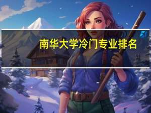 南华大学冷门专业排名