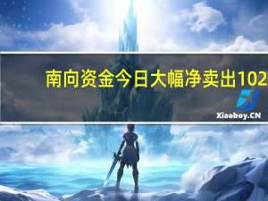 南向资金今日大幅净卖出102.56亿元