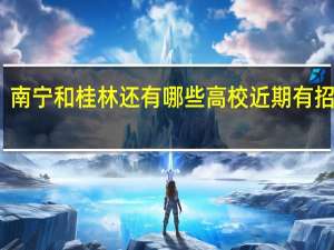 南宁和桂林还有哪些高校近期有招聘会