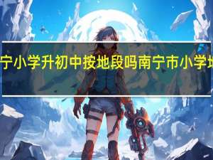 南宁小学升初中按地段吗 南宁市小学地段划分