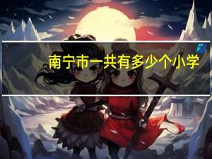 南宁市一共有多少个小学