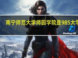 南宁师范大学师园学院是985大学吗