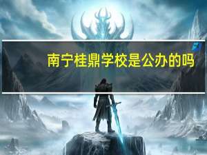 南宁桂鼎学校是公办的吗